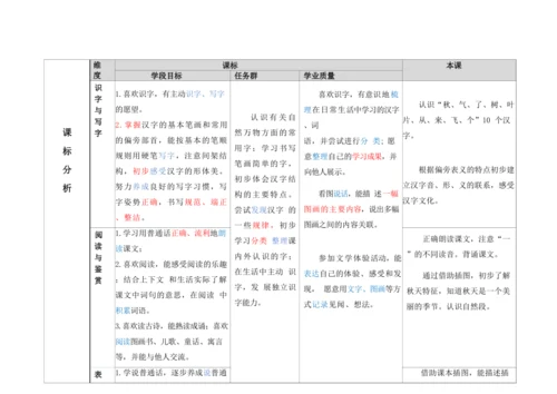 【新教材】1精读引领课《秋天》 教学设计