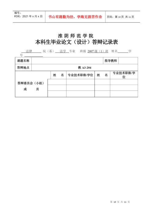 某师范学院本科生毕业论文选题表.docx