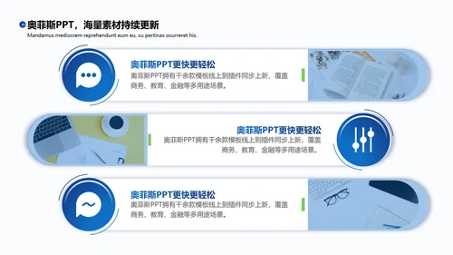 蓝色商务风毕业答辩PPT套装
