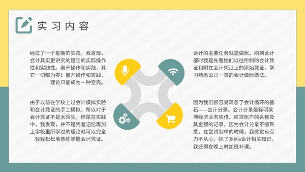 大学生实习报告总结通用PPT模板