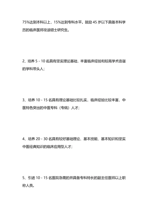 医院人才培养计划.docx