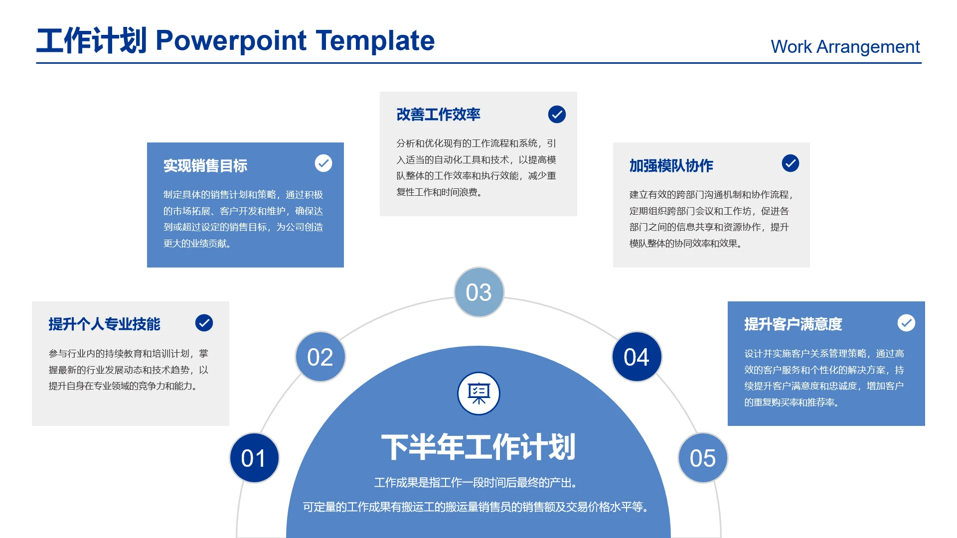 高级感工作汇报下半年工作计划