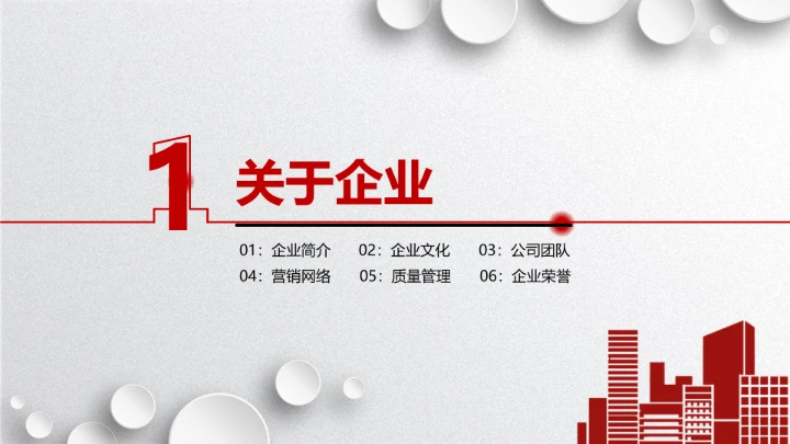 大气简约公司企业介绍产品宣传PPT模板