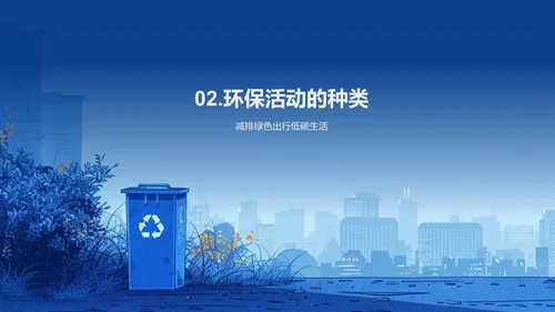 环保活动实践报告PPT模板
