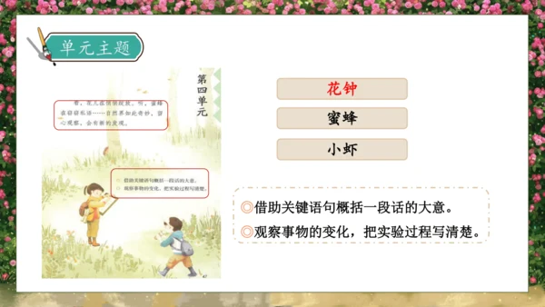 【核心素养】部编版语文三年级下册-13. 花钟 第2课时（课件）