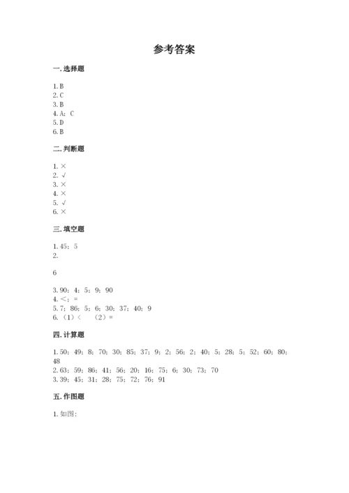 苏教版一年级下册数学第三单元-认识100以内的数-测试卷完整版.docx