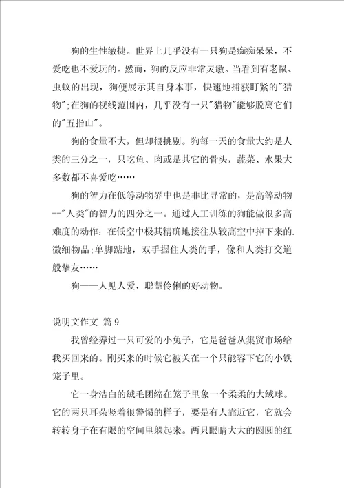 说明文作文十篇二十年后的家乡说明文作文