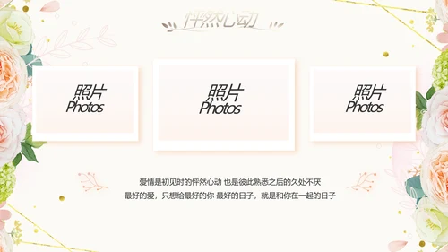 唯美我们结婚啦婚礼纪念册动态PPT