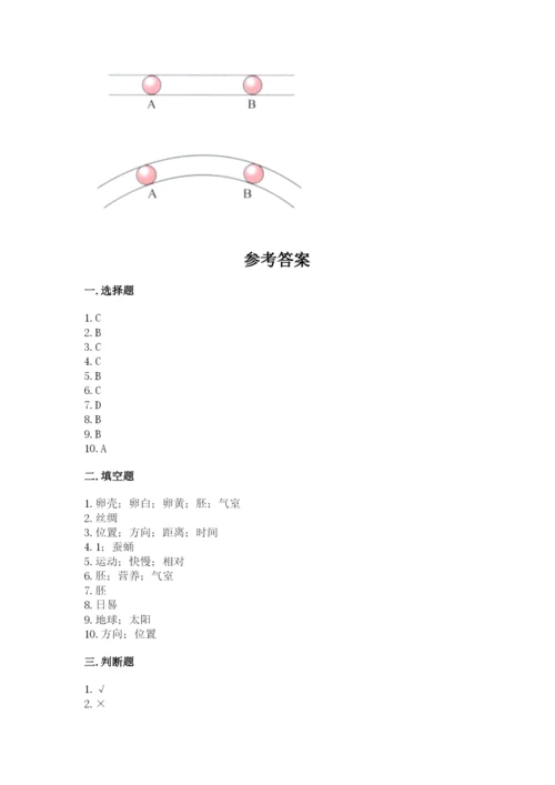 教科版小学科学三年级下册期末测试卷【原创题】.docx