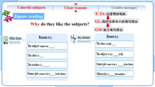 Unit 4 My Favourite Subject Section B Reading课件人教版