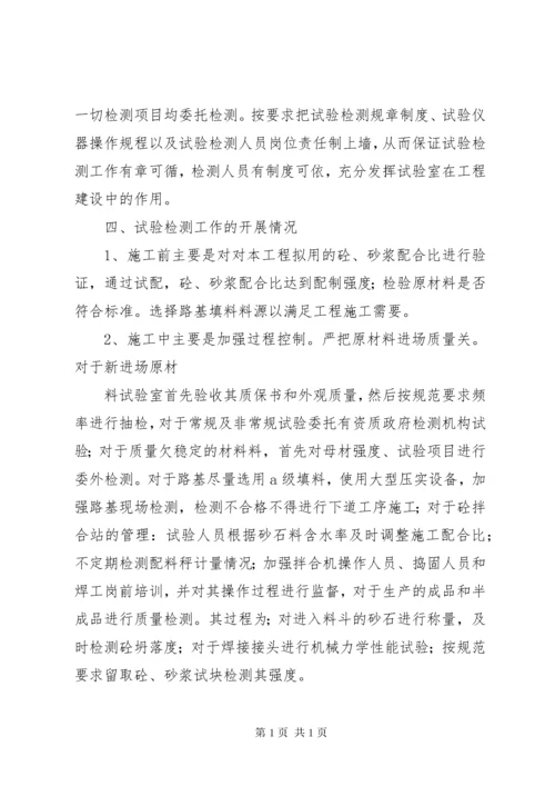 工地试验室主任工作总结.docx