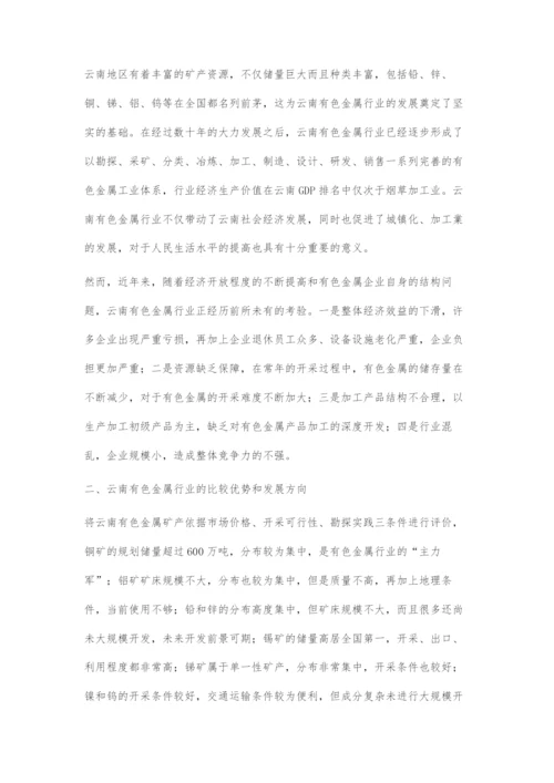 云南有色金属行业发展方向.docx