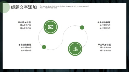绿色竹子背景简约工作汇报通用PPT模板