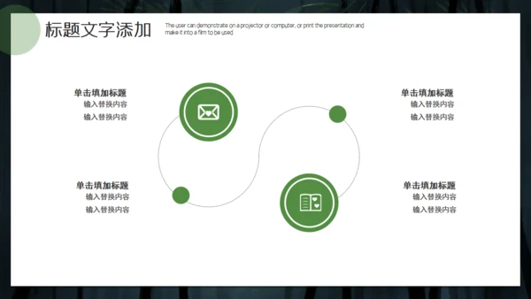 绿色竹子背景简约工作汇报通用PPT模板