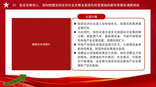 加快经济社会发展全面绿色转型专题党课PPT