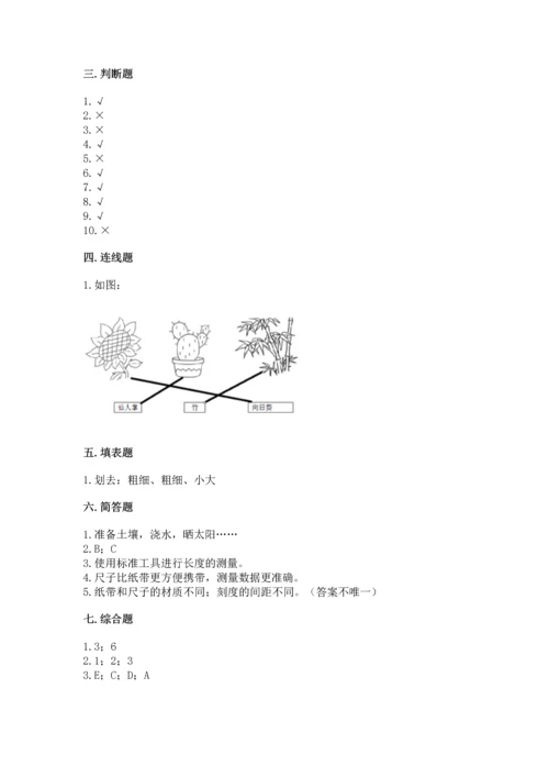 教科版一年级上册科学期末测试卷附参考答案【综合卷】.docx