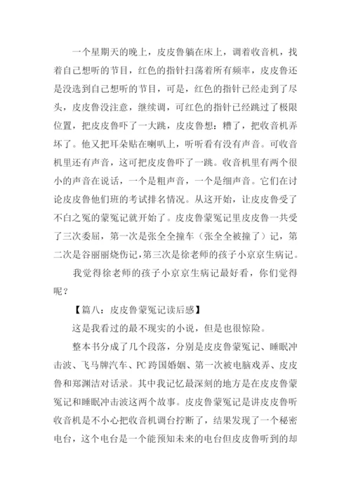 皮皮鲁蒙冤记读后感.docx