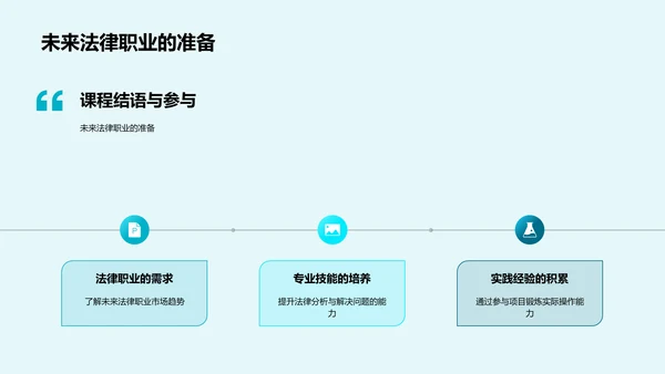 法学课程答辩报告PPT模板