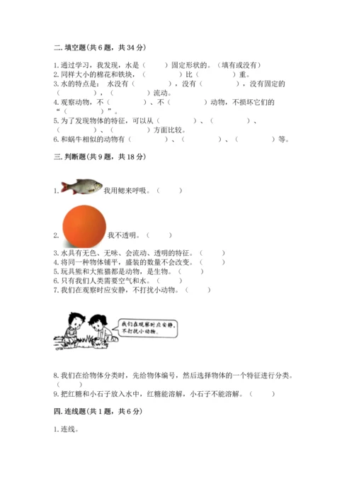 教科版一年级下册科学期末测试卷附参考答案【轻巧夺冠】.docx