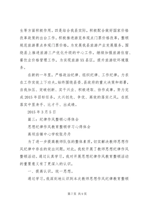 篇一：思想纪律作风整顿心得体会 (2).docx