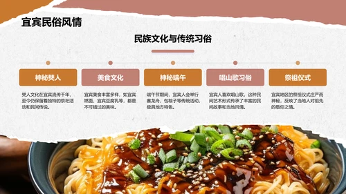 红色摄影风宜宾旅游攻略：五粮液故乡的魅力PPT模板