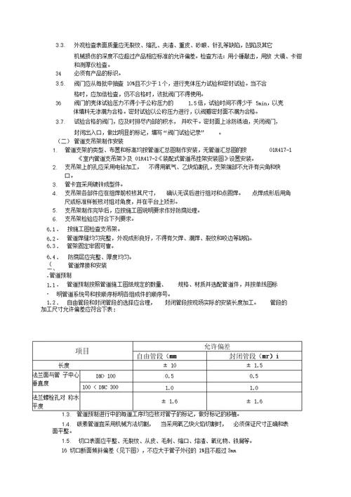 压力管道安装工程施工组织设计方案