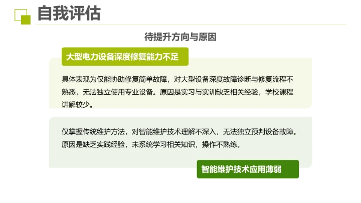 电气工程及自动化专业大学生职业生涯规划发展展示PPT模版