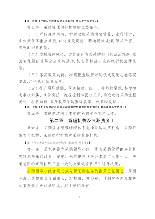 事业单位采购管理内部控制制度模版.docx