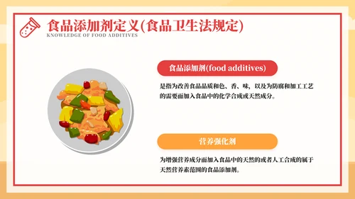 食品添加剂食品安全知识PPT模板