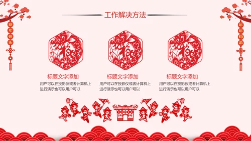 2019猪年新年春节联欢会年终总结PPT