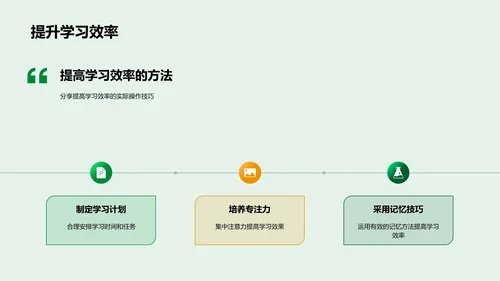 本科学习策略报告PPT模板