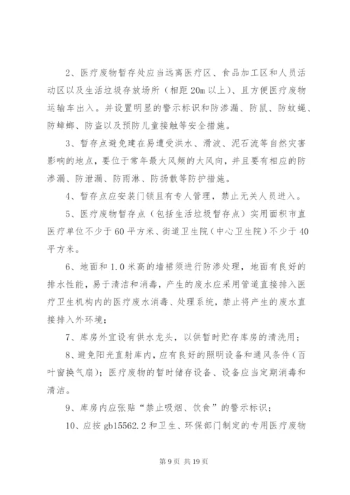 医疗废物暂存处相关管理制度(XX年).docx