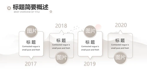 淡雅小清新诗歌朗诵动态ppt模板