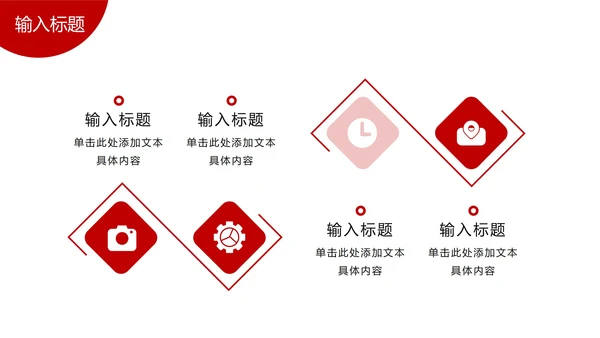 红色大气高级简约公司介绍PPT模板