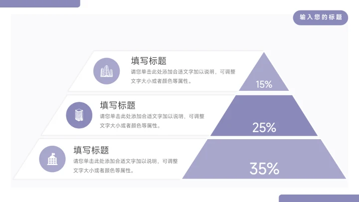 紫色简洁宠物业简约数据报告PPT模板