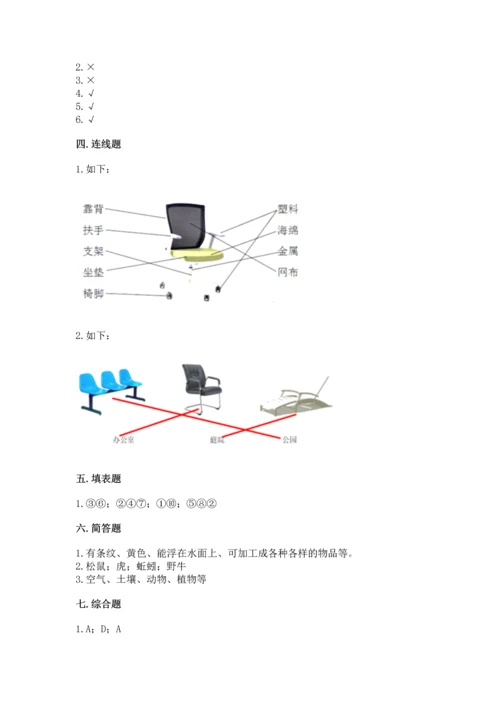 教科版科学二年级上册《期末测试卷》（黄金题型）.docx