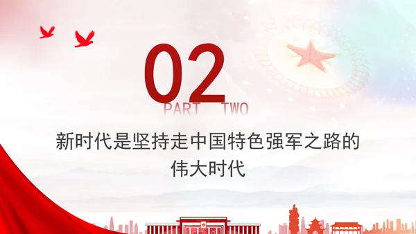 2024年与时代同行为强军奋斗党员上党课PPT