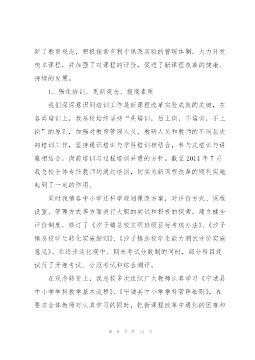 课程改革工作总结.docx