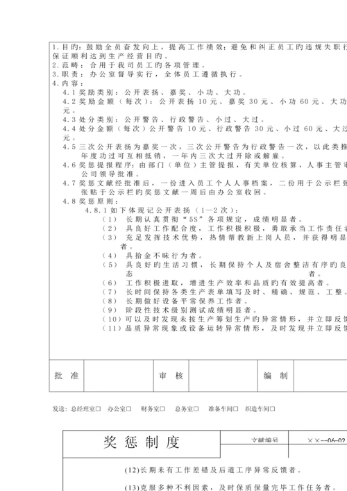 现代企业奖惩新版制度与公告.docx