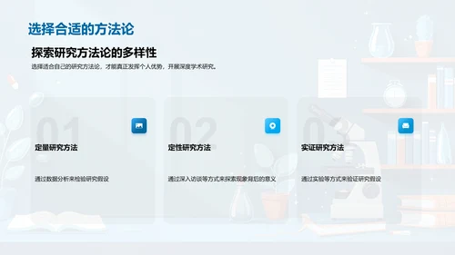 本科学术研究途径PPT模板