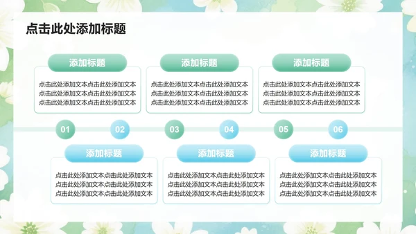 绿色小清新风开学自我介绍汇报PPT模板