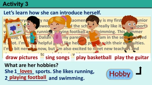 Starter Welcome to junior high!-Introduce yourself