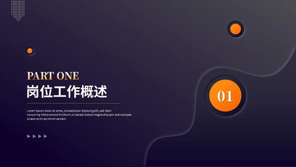 深色系新拟态风工作总结工作汇报述职报告ppt模板