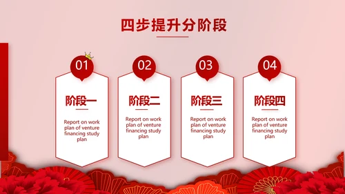 红色喜庆中国传统婚礼文化动态PPT模板