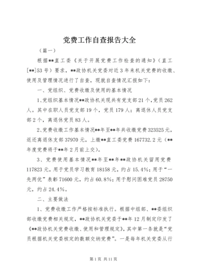 党费工作自查报告大全 (2).docx