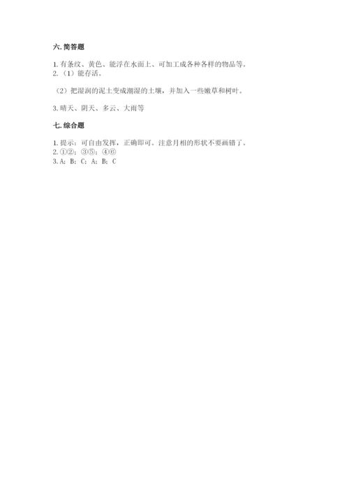 教科版小学二年级上册科学期末测试卷附参考答案【研优卷】.docx