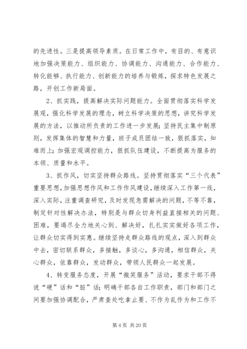 整风提效暨集中整治影响发展环境的干部作风突出问题查整报告.docx