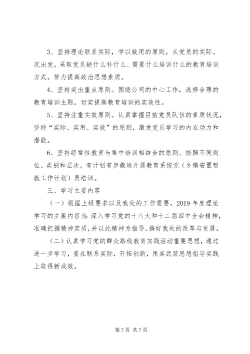 社区党员培训计划.docx