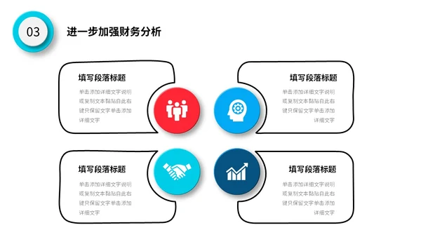 微立体公司财务部年终工作总结报表预决算PPT年终总结