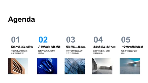 数码产品月度报告PPT模板